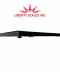 Killer Heavy Duty Industrial Floor Scale With Dead On Digital Display For Warehouse And Shipping Operations 24X24 Platform view from side, black steel base.