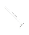 4 Pack Vacuum Sealer Heating Strips Nichrome Wire Replacement 450mm X 3mm with measurement details on scale.