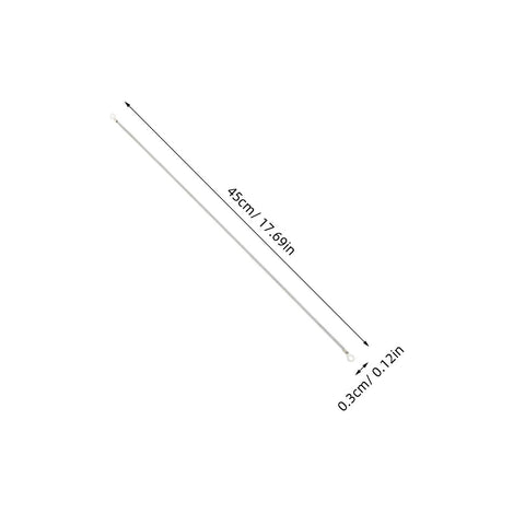 4 Pack Vacuum Sealer Heating Strips Nichrome Wire Replacement 450mm X 3mm with measurement details on scale.