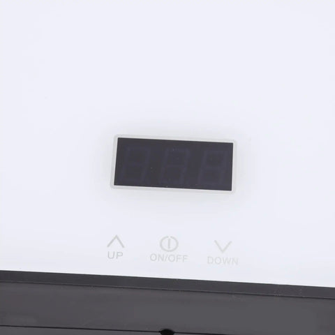 Digital control panel of Instant Electric Tankless Water Heater 4000W 110V With Smart Remote for easy temperature adjustment.