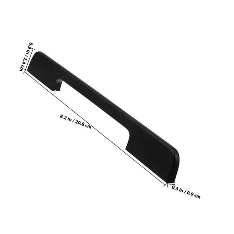 Matte Black Aluminum Cabinet Handle 192mm Length Heavy Duty Metal Pull For Dresser Wardrobe And Shoe Cabinet Extended Furniture Grip