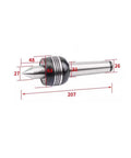 Heavy Duty Mt4 Tailstock Loaded With Morse Taper 4 Live Center And Precise Indexing Head For Cnc Rigs And 4Th Axis Tables Supports Long Shafts Like A Boss, showing dimensions and features.