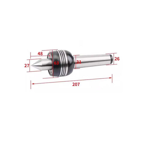 Heavy Duty Mt4 Tailstock Loaded With Morse Taper 4 Live Center And Precise Indexing Head For Cnc Rigs And 4Th Axis Tables Supports Long Shafts Like A Boss, showing dimensions and features.