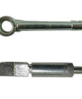 Two metal automotive clutch parts (arm and camshaft pin) shown in side view for 49cc/80cc motorized bikes, Amazon.