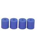 Keep Your Print Beds Rock Solid And Ready To Roll With Four Pack Premium Grade Silicone Mounts And Heat Proof Columns For Creality Ender 3 Pro CR10V2 And CR10S 3D Printers - blue silicone mounts, 18mm and 16mm height.
