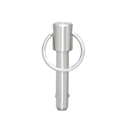 Rugged 10mm Stainless Steel Quick Release Pin With Push Pull Mechanism For Tool Free Locking, High Load Capacity And Corrosion Resistant Design.
