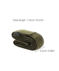 Heavy Duty Ratchet Luggage Straps Four Pack Adjustable Tie Down Belts For Camping Gear, rolled green strap, dimensions 110cm length.