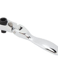Dual Head 72 Tooth Ratchet Wrench With One Hand Quick Release Socket Driver For Effortless Auto Repair Work, chrome finish, ergonomic design.