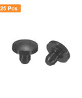 Silicone Hole Plugs 2.5 To 3mm Round Snap In Locking Hole Stoppers Waterproof For Metal Tubes And Furniture End Caps 25 Pack Black