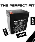 Heavy Duty Electric Trailer Brakes Breakaway Kit With 12V 54Ah Sealed AGM Battery Rechargeable Leak Proof 12V AGM battery dimensions 3.98" x 3.54".