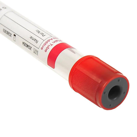 Veterinary Lab Vacuum Blood Collection Tubes No Additive 5ml Red Cap 100 Count For Vet Clinics And Pet Labs, easy to use