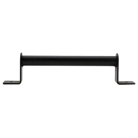 Front view of Black Heavy Duty Carbon Steel Pull Handle For Sliding Barn Doors And Cabinet Doors With Vintage Style Hardware.