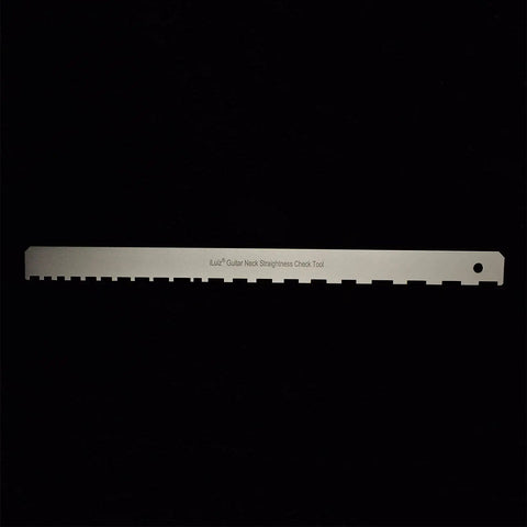 Adjustable Notched Guitar Neck Straight Edge Tool For Fretboard Alignment fits 24.75 and 25.5 scales aluminum