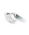 Sturdy Cam Lock For Cabinets, File Drawers And Cupboards, Zinc Alloy Replacement with Silver Finish, Side View