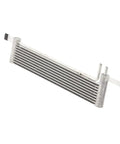 Heavy Duty Aluminum Transmission Oil Cooler For Ford Mustang 2015-2022, Perfect Replacement That Upgrades Heat Sinking For Better Performance And Keeps Things Running Smooth Under Pressure Without Breakdowns. aluminum cooler, front view