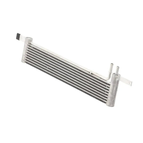 Heavy Duty Aluminum Transmission Oil Cooler For Ford Mustang 2015-2022, Perfect Replacement That Upgrades Heat Sinking For Better Performance And Keeps Things Running Smooth Under Pressure Without Breakdowns. aluminum cooler, front view