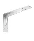 Side view of a Triangular Cold Rolled Steel Shelf Bracket, 5.5 by 5.5 inch, with durable spray painted finish for wall mounting.