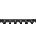 Pack of 2 EFIELD PEX manifold with six open 1/2 in ports on a 3/4 in PPSU trunk, black