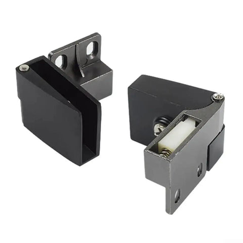 Self Closing Glass Door Hinge For 3 To 5 Mm Frameless Panels No Drill Installation Clamp Zinc Alloy Automatic Closing Hardware