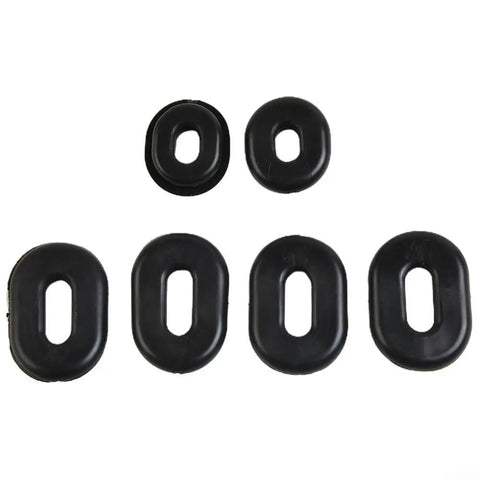 Honda Rubber Side Cover Grommet Set For CB CL SL XL Series Motorcycles 1970s Reproduction Kit Includes Six Black Grommets