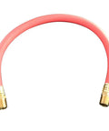 Tuff As Nails Rubber Air Hose Whip Snubber Shields Couplers From Brutal Kickback And Vibration On Impact Tools Using One Half Mnpt Ends Rated At Two Hundred Psi,  rubber air hose with gold couplers.