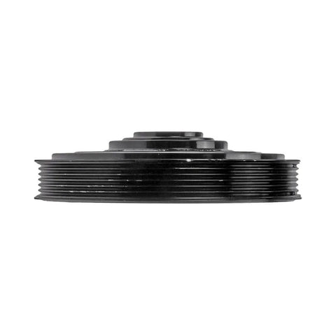 Side view of MDX 2010-2020 Harmonic Balancer Replacement Black Serpentine Drive Belt Type Keyway 45.6mm Depth Direct Fit OEM 138105G0A01 13810R70A01