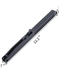 Top Shelf Sliding Barn Door Soft Close Mechanism With Premium Spring Buffer Damper Zero Hassle Setup Smooth Glide Rail Kit, black rail.