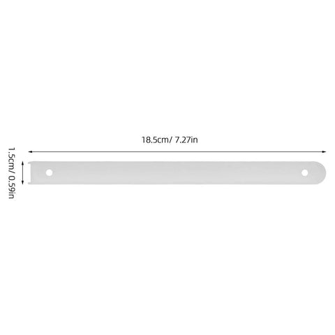 Heavy Duty Drawer Slides Kit For Cabinets And Dressers With Screws And Rails Smooth Glide Track In White Plastic And Metal Easy Install Stable Support Lightweight Yet Strong For Quick Furniture Refresh. 18.5cm white rail