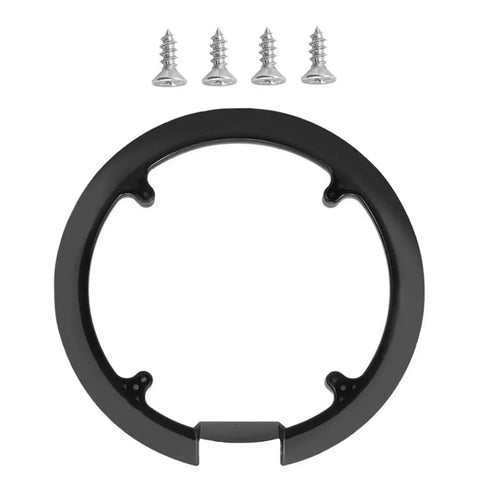 Sprocket Guard Chain Cover for Bicycle Lightweight Crank Ring with Four Screws, Black, Easy Install for Mountain and Road Bikes