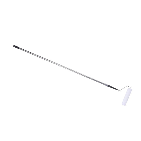 9 Inch Adjustable Paint Roller Set With Telescoping Extension Pole And Woven Fleece Covers For Walls And Ceilings Smooth Glide White Frame Easy Hustle Painting Kit with aluminum pole and fleece cover.