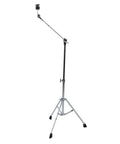 Heavy Duty Adjustable Drum Cymbal Stand With Foldable Iron Base For Gig Ready Setup Rock Solid Grip for live performances, 47.2 inches tall.
