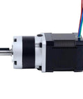Nema 17 Stepper Motor Bipolar With 48 Millimeter Frame And 10 To 1 MG Series Planetary Gearbox side view