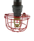 Heavy Duty Fire Sprinkler Head Guard Red Protective Safety Shield Tough As Nails For Commercial Jobs With Secure Pipe Thread Fit.