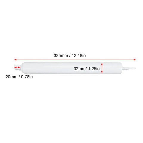 Pneumatic Door Closer for Screen Doors, Silent Soft Close Buffer, Aluminum Alloy Build, shown with dimensions labeled.
