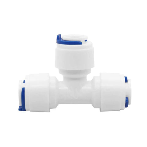 Push To Connect Quick Connect Fitting No Tools Needed For Three Eighths Inch Tube OD Water Filtration RO System Leak Proof Connection