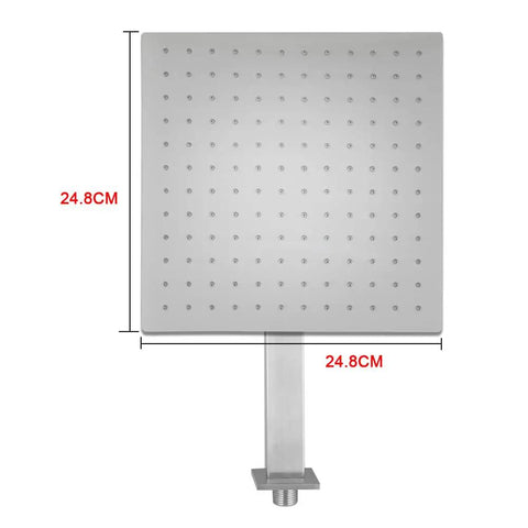 Rainfall Shower System Bundle With 10 Inch Concealed Wall Mount Head And Handheld Luxury Stainless Steel Mixer Faucet Set Brass Valve Easy Install Top Notch Spa Quality Shower Experience At Home, stainless steel square rain shower head dimensions
