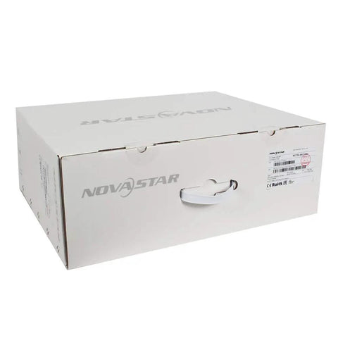 Pro Led Display Controller Delivers Rock Solid 4K At 60Hz Resolution With Full Hdr10 Support Handles 8K Max Width packaging box with NovaStar logo.