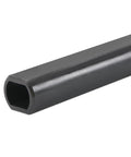 Hollow steel steering shaft segment, 18in long, 1in outer diameter, 3/4in inner bore, black finish