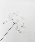 White Plastic Clevis Set, 20 Pack With Screws, 21mm Clevis For RC Airplane, Helicopter, Plane, And DIY Model Toys