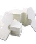 White Kraft Jewelry Display Cards With Hole 400 Pack Hanging Card For Necklace Bracelet Earrings Hair Accessories