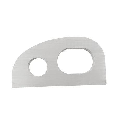 Durable Aluminum Bow Eye For Boats, Marine Rope Hole Hardware, side view showing 4.33 inch length and corrosion resistance.