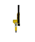 Heavy Duty Pneumatic Air Sander Fits 10 By 330 Mm Sanding Belts For precision grinding, side view showing ergonomic design and black belt.
