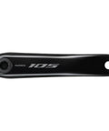 105 Level 12-Speed Crankset Fc-R7100 Black 165Mm Arm With 50-34T Chainrings For Road Bikes Aluminum Construction