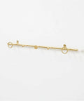 Modern Wrought Iron Coat Hook With Gold Finish Space Saving Wall Mount For Entryway And Porch Smooth Rounded Design Rust Resistant