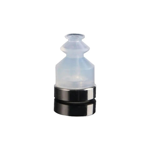 P6lbs Industrial Rubber Vacuum Suction Cup Chuck With Fitting Pneumatic Manipulator Accessory Gripper End Effector, clear rubber design.