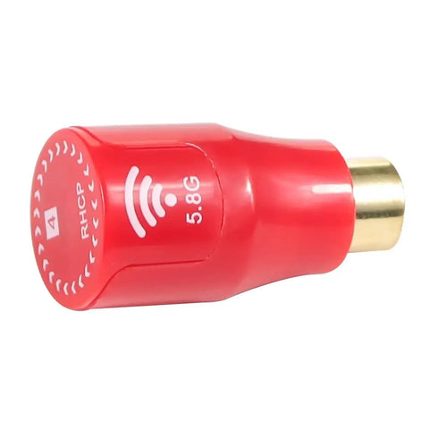 Red Mini Stubby 5.8G LHCP Antenna SMA To RP-SMA For Drones, lightweight and compact, boosting signal strength and range