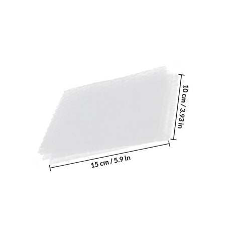 200 Pack Padded Bubble Mailers 10x15cm Double Sided Bubble Envelopes Shockproof Waterproof Packing Bags displayed with measurements