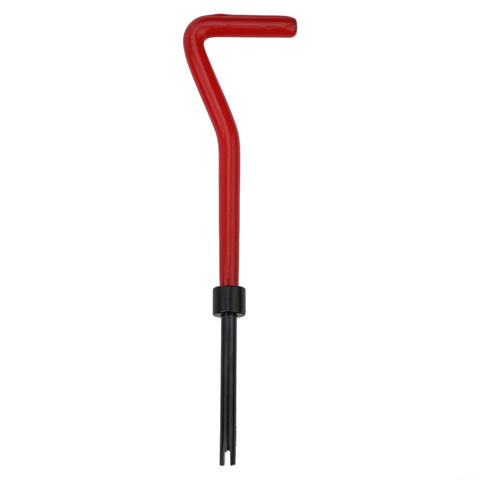 Essential M6x1.0 Thread Repair Kit With 30 Stainless Steel Inserts To Fix Stripped Engine Threads Fast And Save Money Without Breaking The Bank On New Parts. Red insert installation tool for M6x1.0 thread repair kit, black handle