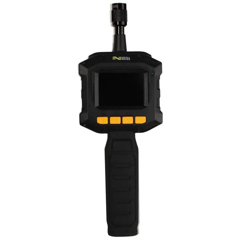 Front view of All In One Inspection Camera Kit With Color LCD Monitor, compact handheld borescope with buttons.