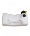 Fuel Tank Assembly For 44-5 Ground Drill And Earth Auger Engines, durable white plastic with yellow hose visible